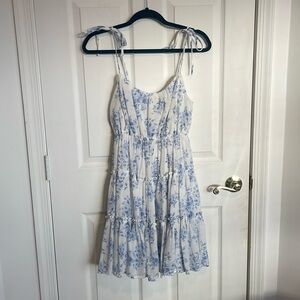 Floral Tiered Mini Dress